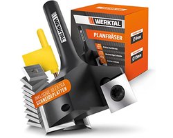Professionele vlakfrees 8 mm met 10 extra wisselplaten - Nauwkeurige schaaffrees voor bovenfrees en CNC-frees