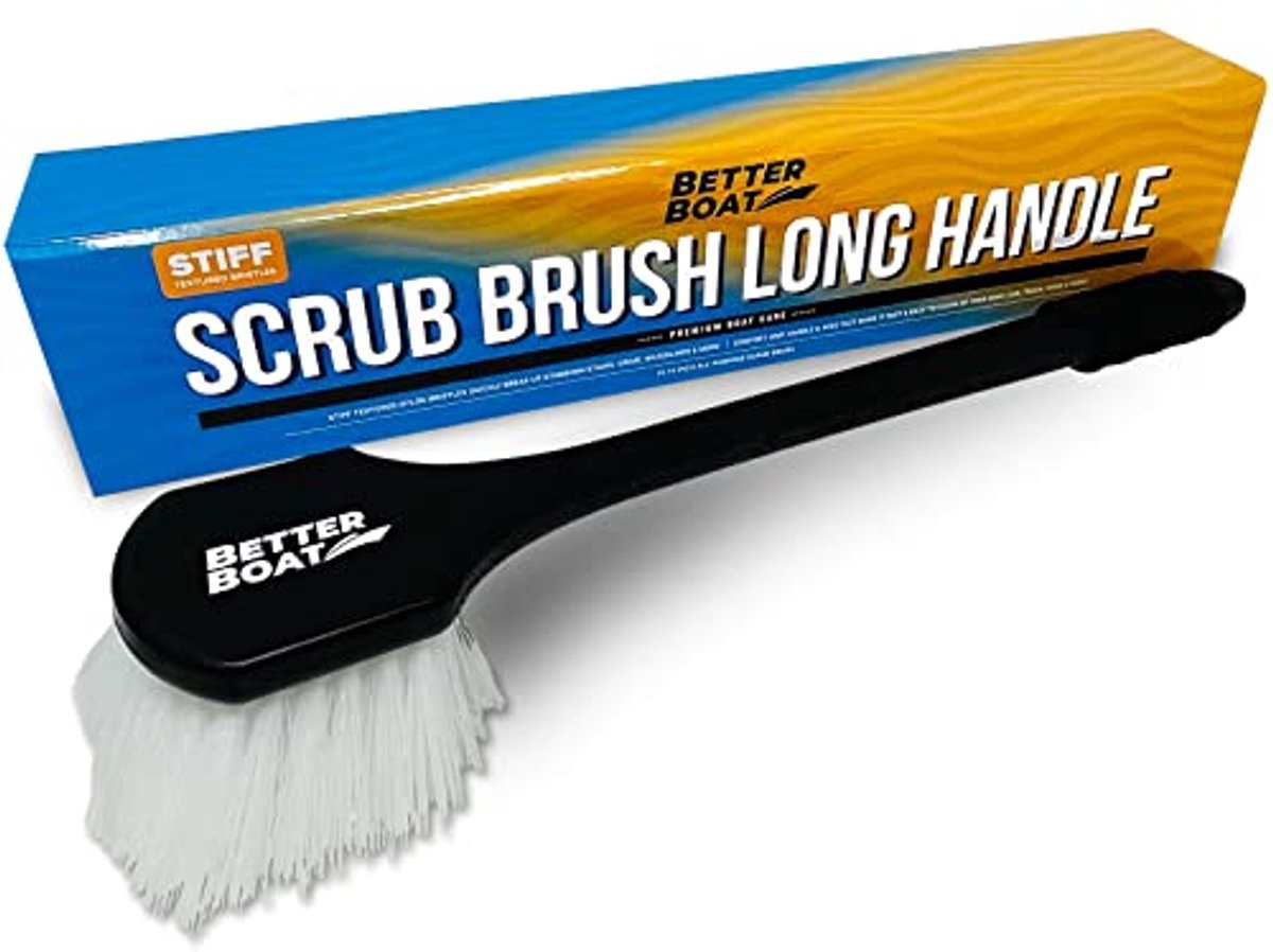 Stijve Scrub Borstel met Lange Handvat voor Boot, Auto, Band en Meubels Schoonmaken