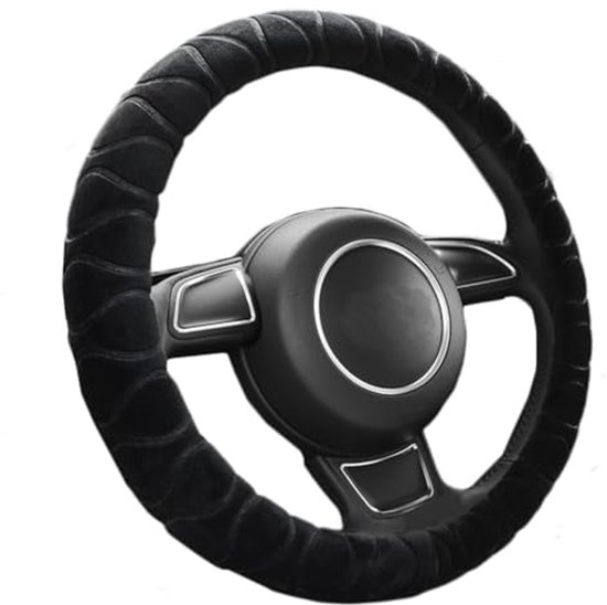 Pluizige stuurhoes | Zachte en antislip elastische auto Pluizige stuurhoes | Zachte en antislip elastische auto