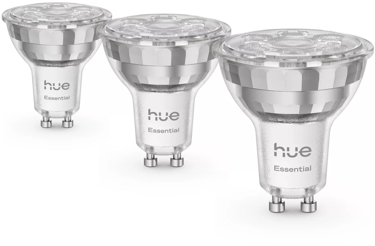 Philips Hue Essential Slimme LED GU10 Spotlight - Wit en gekleurd licht - 3-pack — afbeelding 7