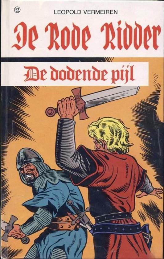 Omslag van De Rode Ridder en de dodende pijl door Leopold Vermeiren