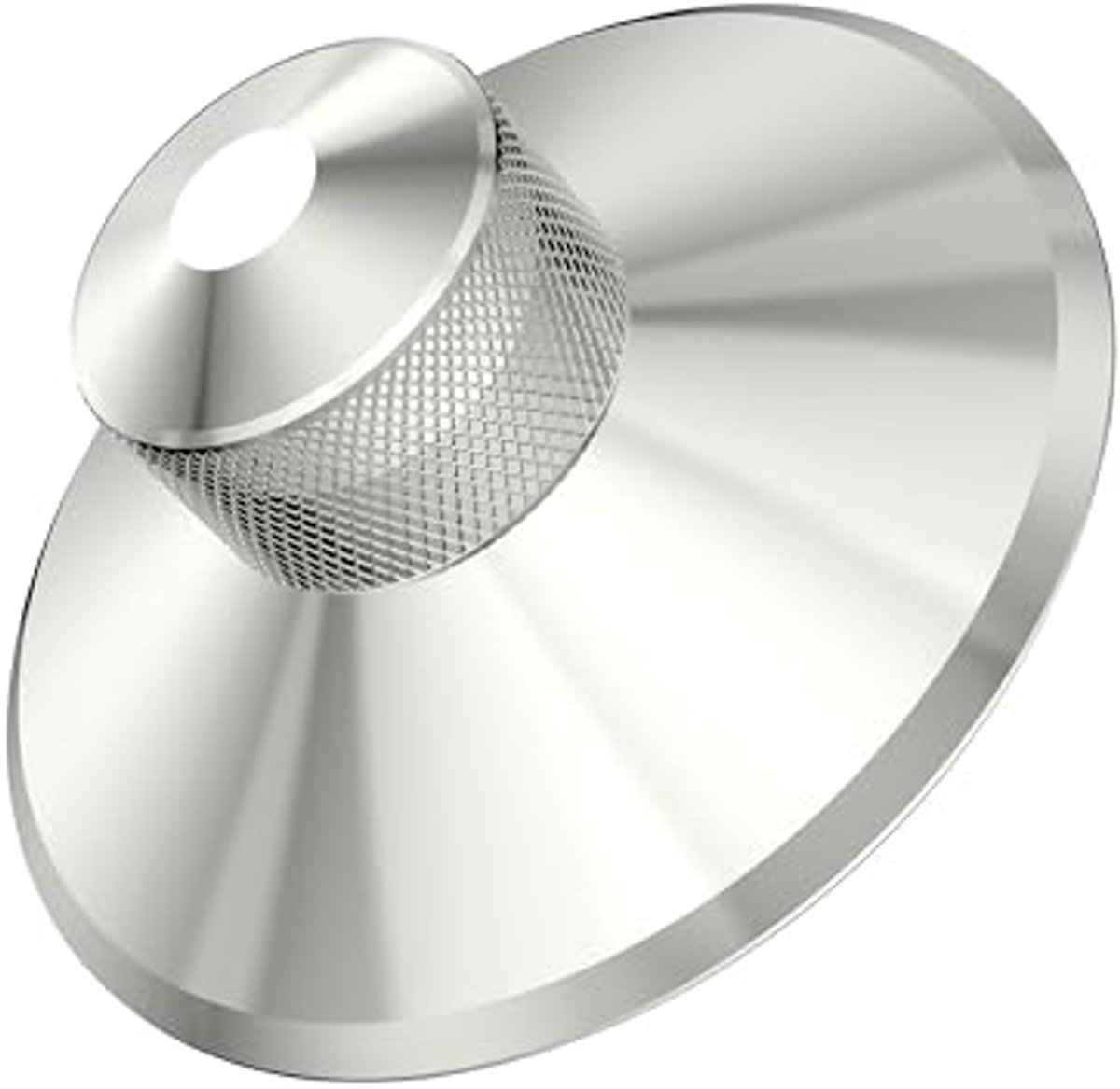 Vinyl Schijfgewicht Glansstabilisator voor Platenspelers - 380 g Roestvrijstalen Stabilisator met Zachte Bekleding