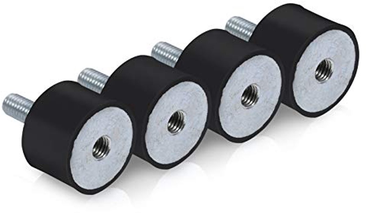 Rubberen Trillingsdempers voor Apparatuur - 4 Stuks Anti-vibratie Steunen