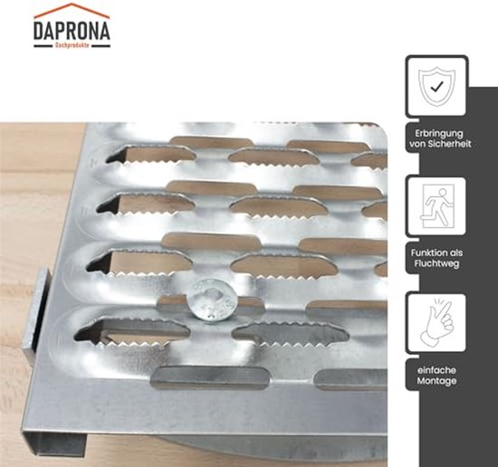 Looprooster set voor platte dakpannen 60cm - Veilig en stabiel | bol