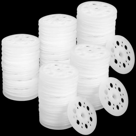 Hawkeng 60mm versterkte 30% glasvezelringen voor het bevestigen van stijve isolatieplaten, midden grijs - 300PCS