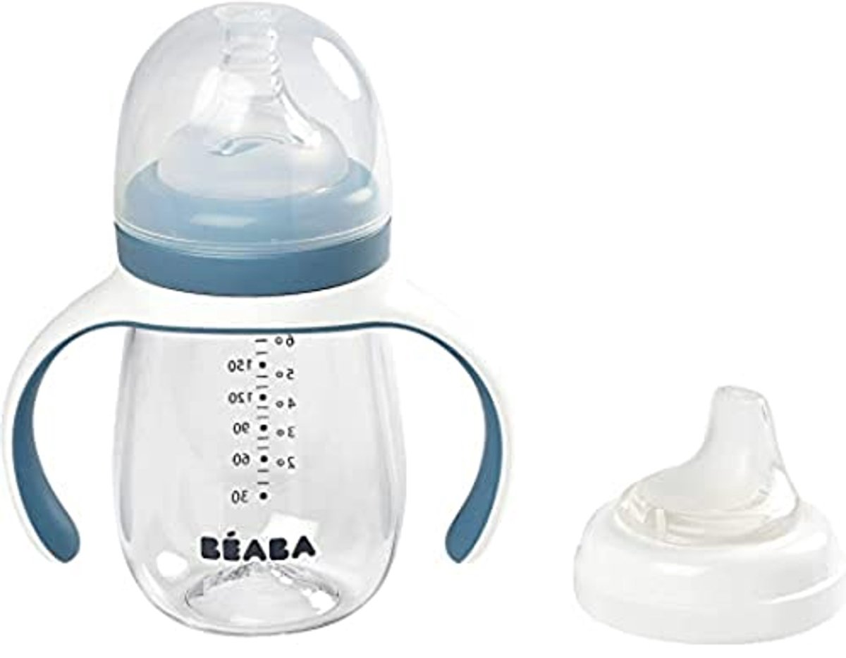 Image of 2-in-1 peuterbeker met rietje - 100% waterdicht en afneembare handgrepen - ideaal voor onderweg