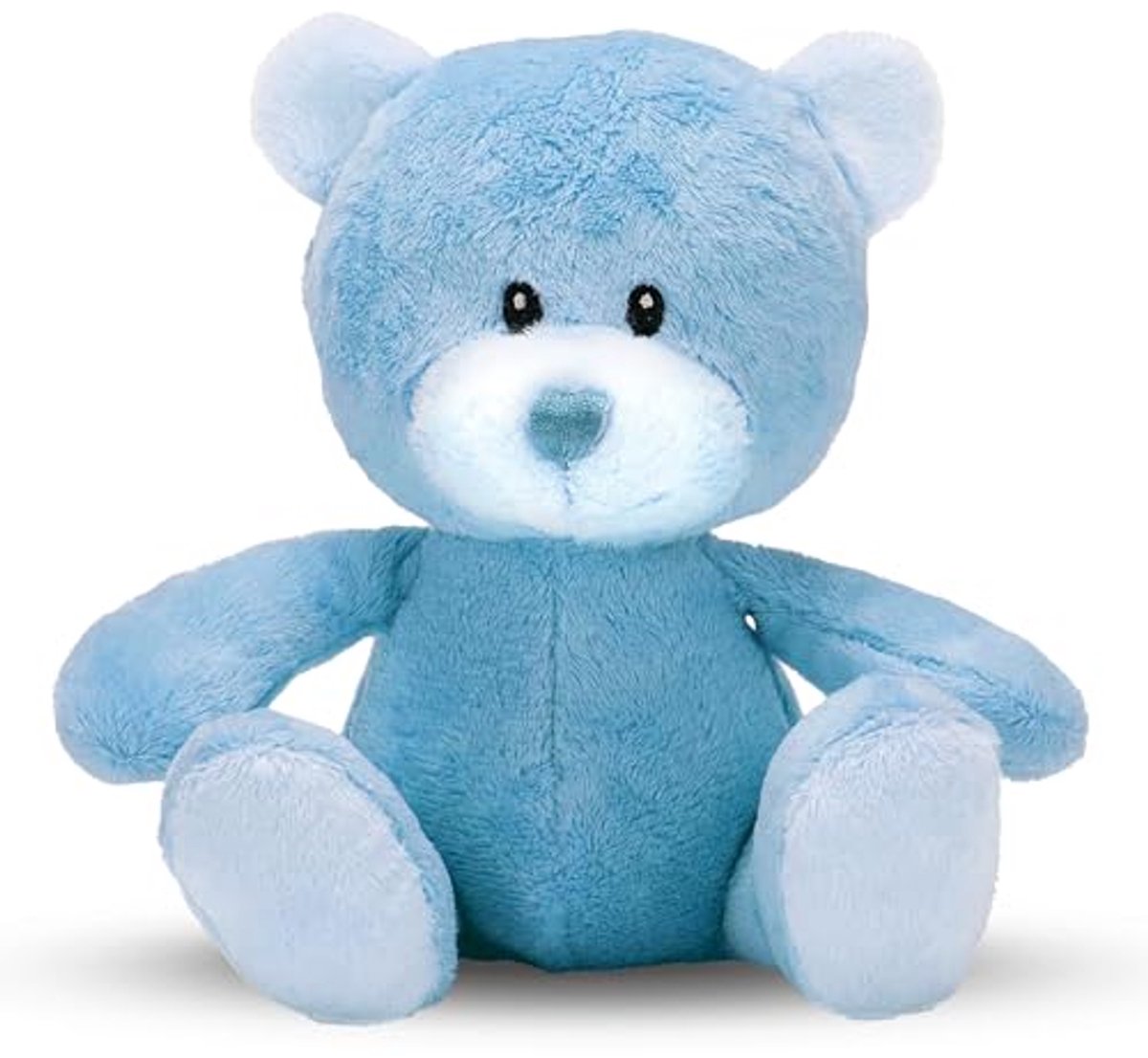 Cadeaumand voor babyshower - Met fleece, handdoek, babykleertjes, mousseline doeken en teddybeer - Doopcadeaus voor jongens