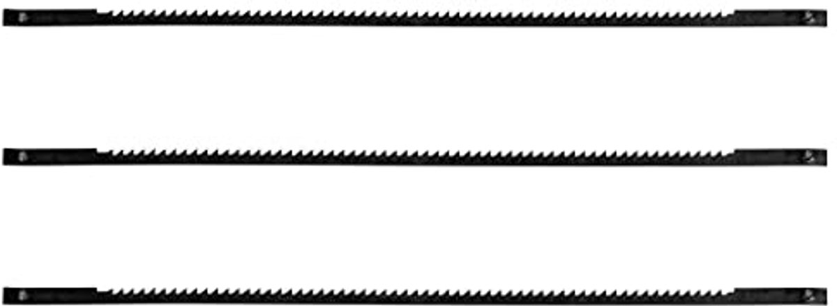 Decoupeerzaag zaagblad 15TPI 3-delig - 132 mm lang - 3 stuks
