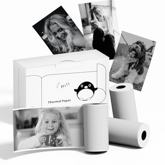 Mini Autocollants thermiques pour Journaux intimes, photos, mémos et notes - Impression nette, compatibles avec les imprimantes photo portables