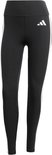 Zwarte legging met drie witte Adidas strepen op de zijkanten