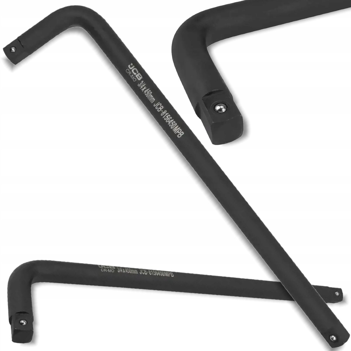 JCB L-vormige slagmoersleutel 450 mm 3/4" Cr-Mo