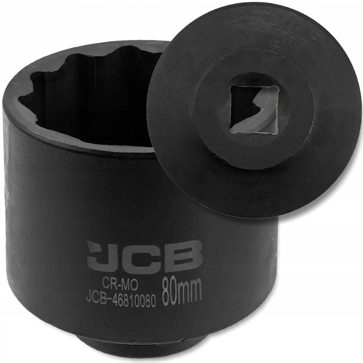 JCB 3/4" dopsleutel 12-kant 80 mm Cr-Mo slagdop
