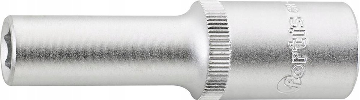 Fortis Lange Dop 1/2'' 10mm - Chroom-Vanadium Staal