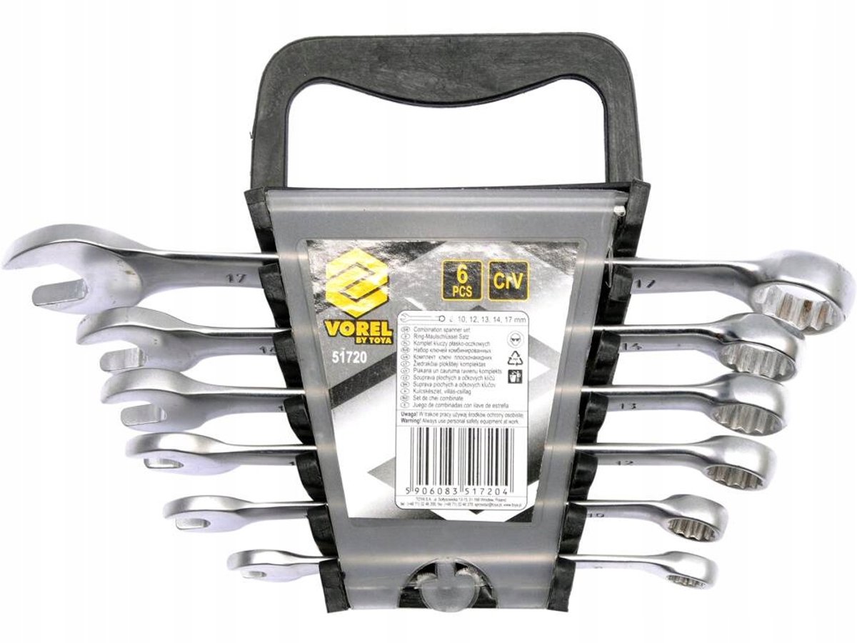 Forel ringsleutelset 8-17 mm - 6-delig - gesatineerde afwerking