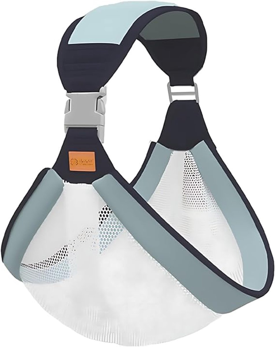 Image of Ademende Baby Draagdoek - Verstelbaar & Ergonomisch - Geschikt voor 0-18 kg (Groen)