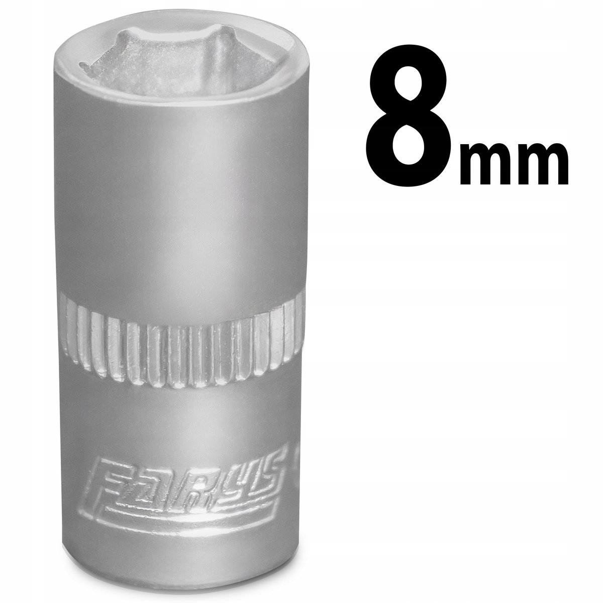 Dopsleutel 8mm 1/4" zeskant kort - Farys FR1408