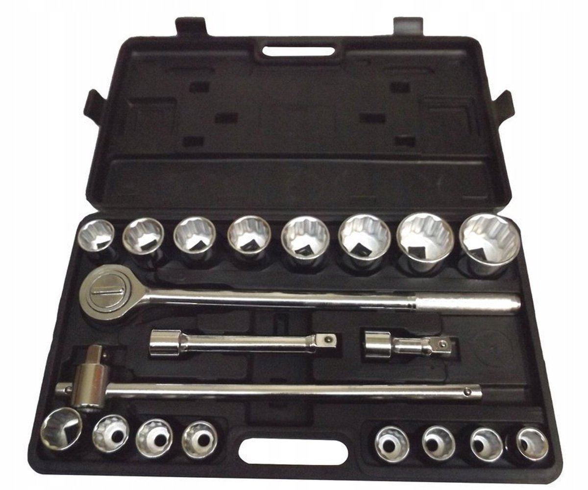 Grote Doppenset 21 Delig 3/4" 19-50mm - Professioneel Gereedschap