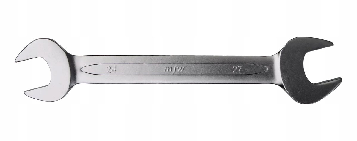 MJW Dubbelzijdige Platte Sleutel 24x27 mm - CrV Staal