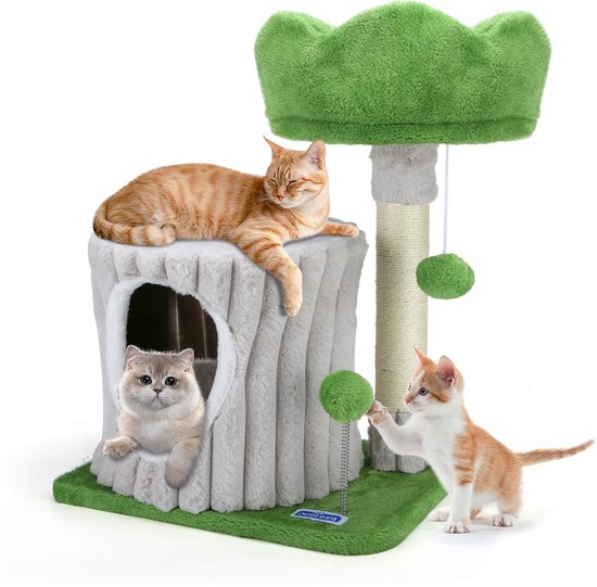 Nobleza 42U - krabpaal voor Katten - Kattenspeelgoed - Kattenhuis - Kattenmand - 40x30x53cm