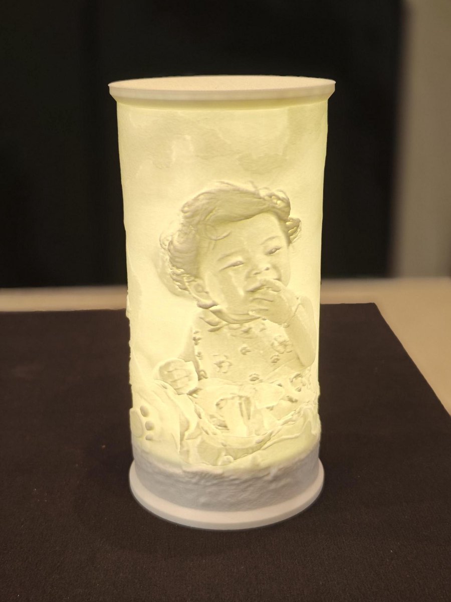 Herinneringslamp met Foto – Persoonlijk Rouwcadeau | Lithofaanlamp met LED Licht – Foto Aandenken voor Overledene | Troostgeschenk met Warm Licht - Rauw Kado