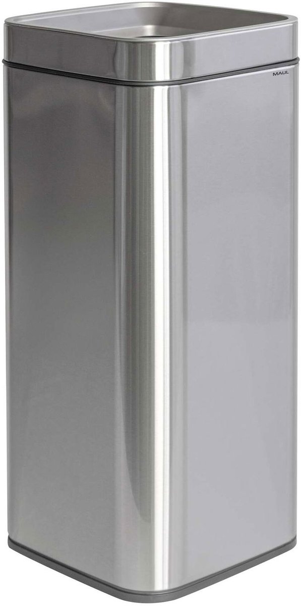 MAUL Afvalcontainer MAULprime 30 l edelstaal 25.3 x 25.3 x 61.4 cm zilver