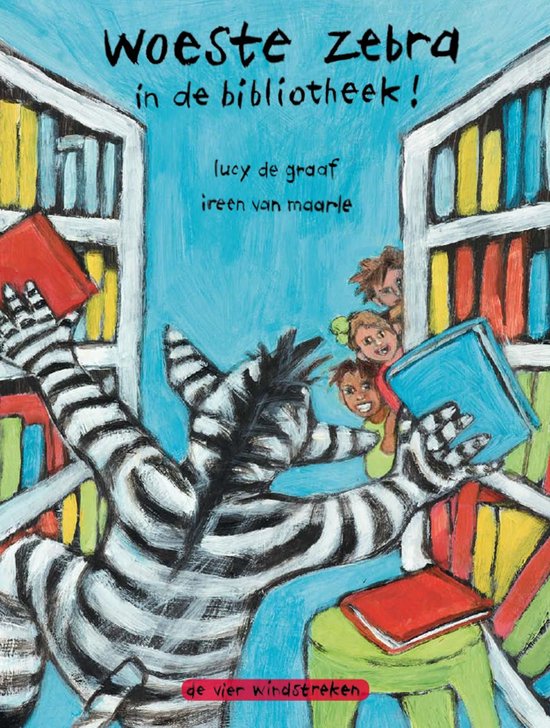 Woeste zebra in de bibliotheek - cover