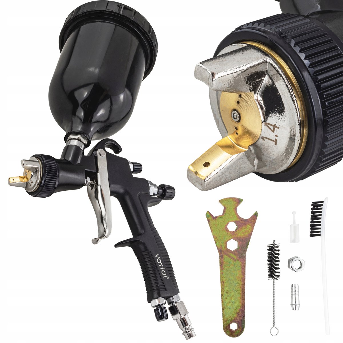 HVLP Spuitpistool 1.4mm 600ml voor Lakken en Schilderen