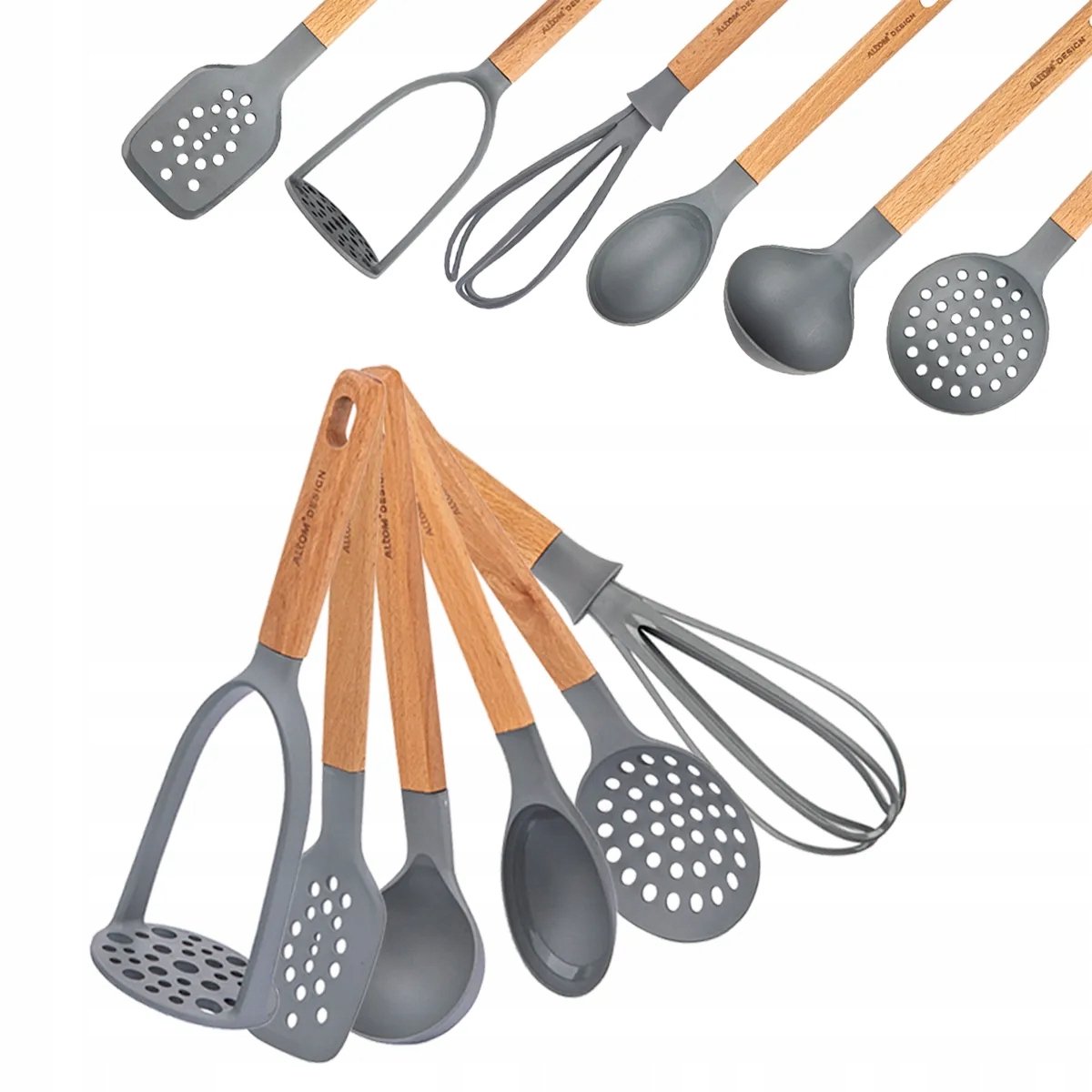 Altom Design Keukengerei Set: 6-delige Lepel & Spatel Keukenhulpjes