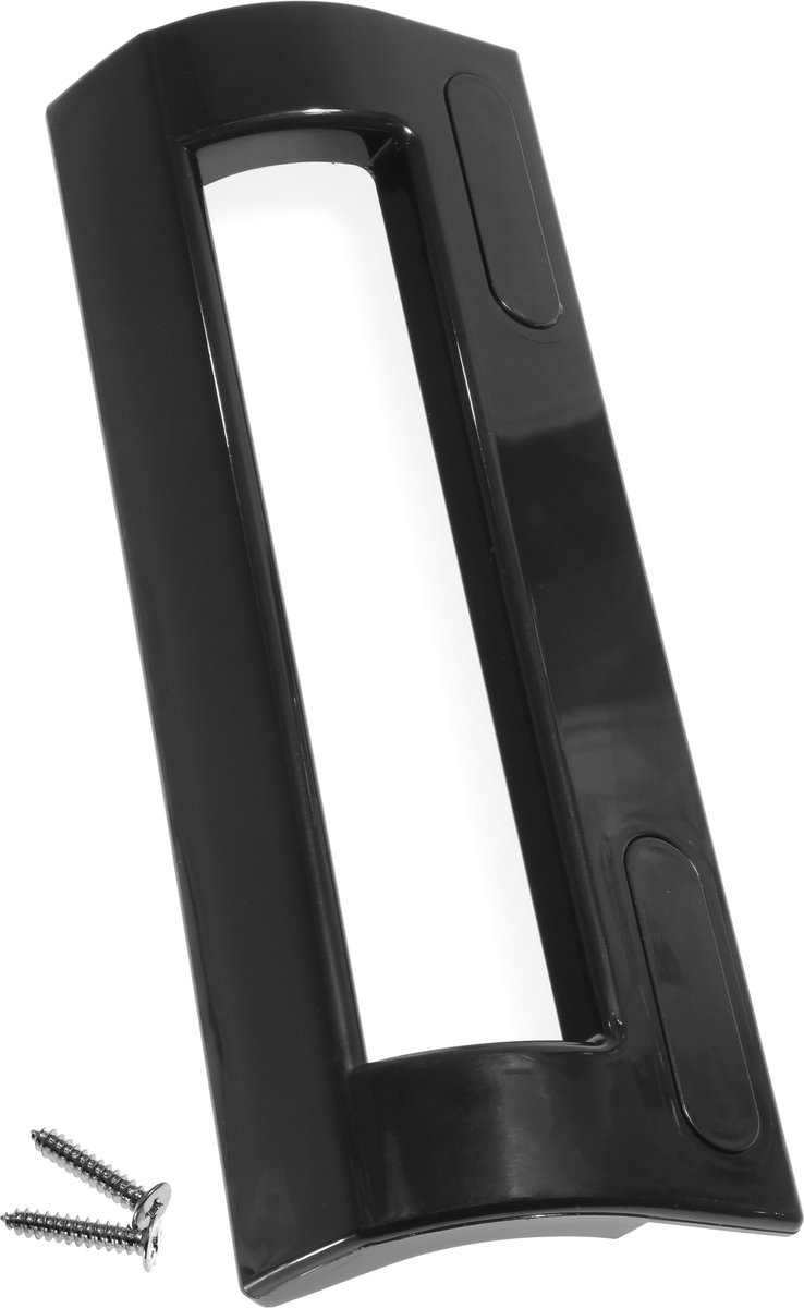 Dparts koelkast greep universeel - zwart - 20cm - deurgreep inclusief schroeven