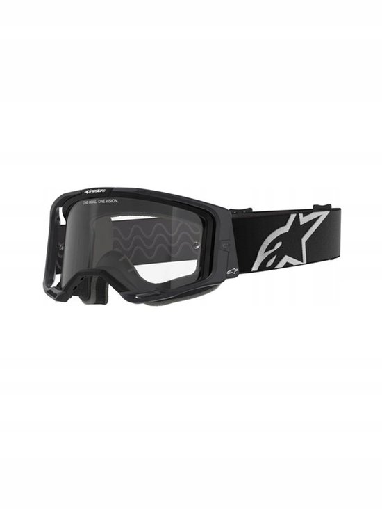 Alpinestars Vision 8 Cross/Enduro Crossbril - Zwart met heldere lens