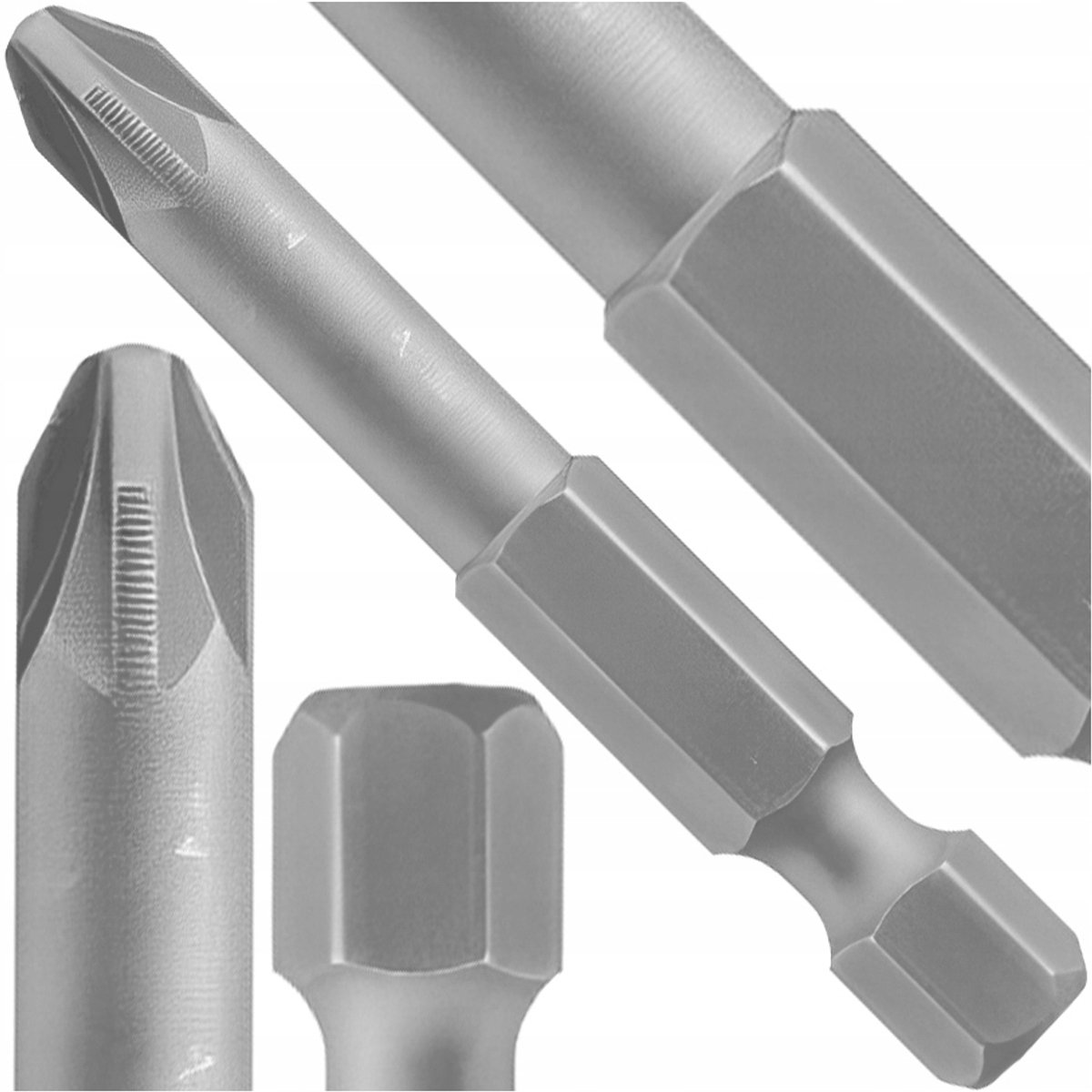 Pozidriv Bit PZ2 50mm 1/4" Hex Stal S2 ACR - Hoge Kwaliteit