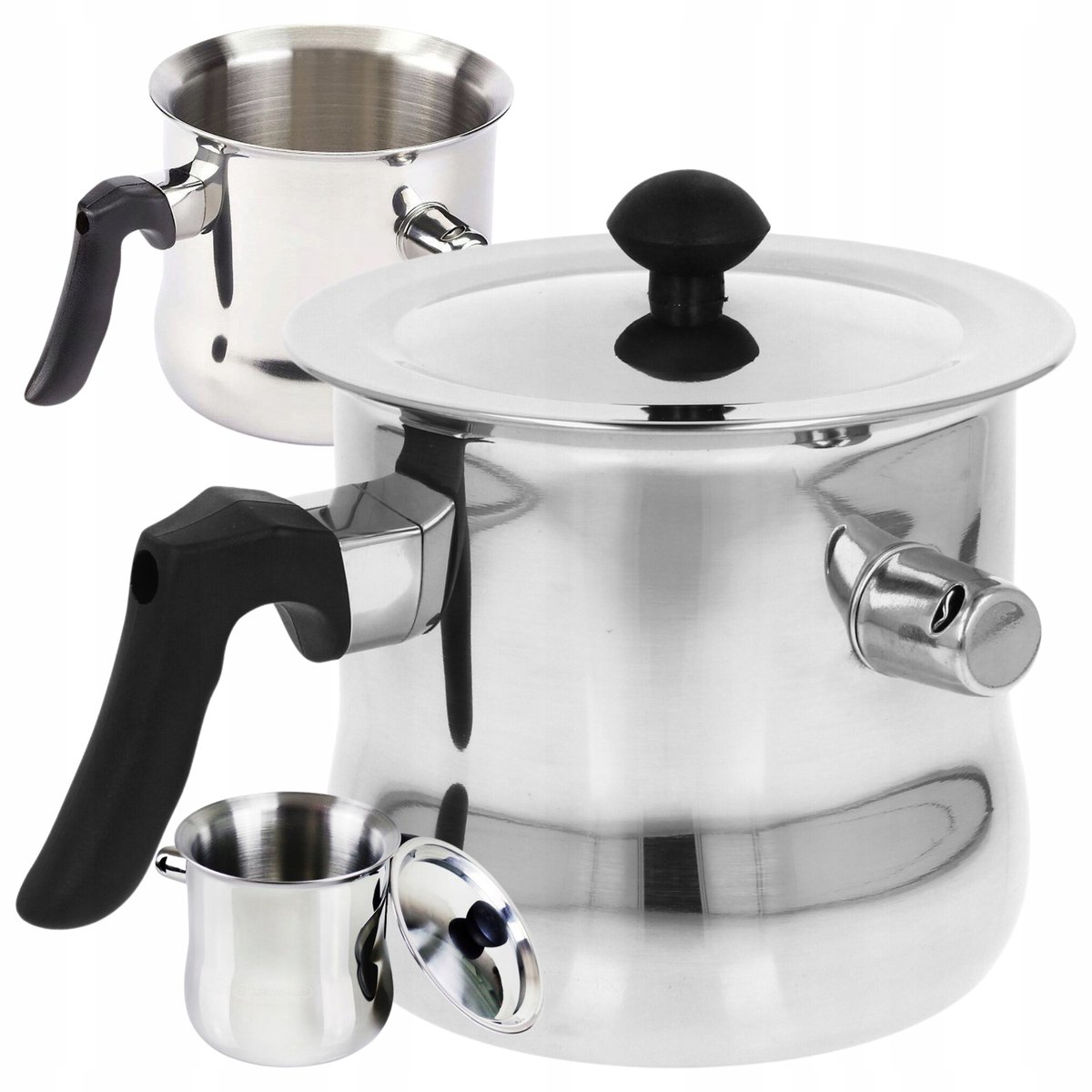 RVS Melkpan 1.5L - Geschikt voor Gas, Inductie & Vaatwasser