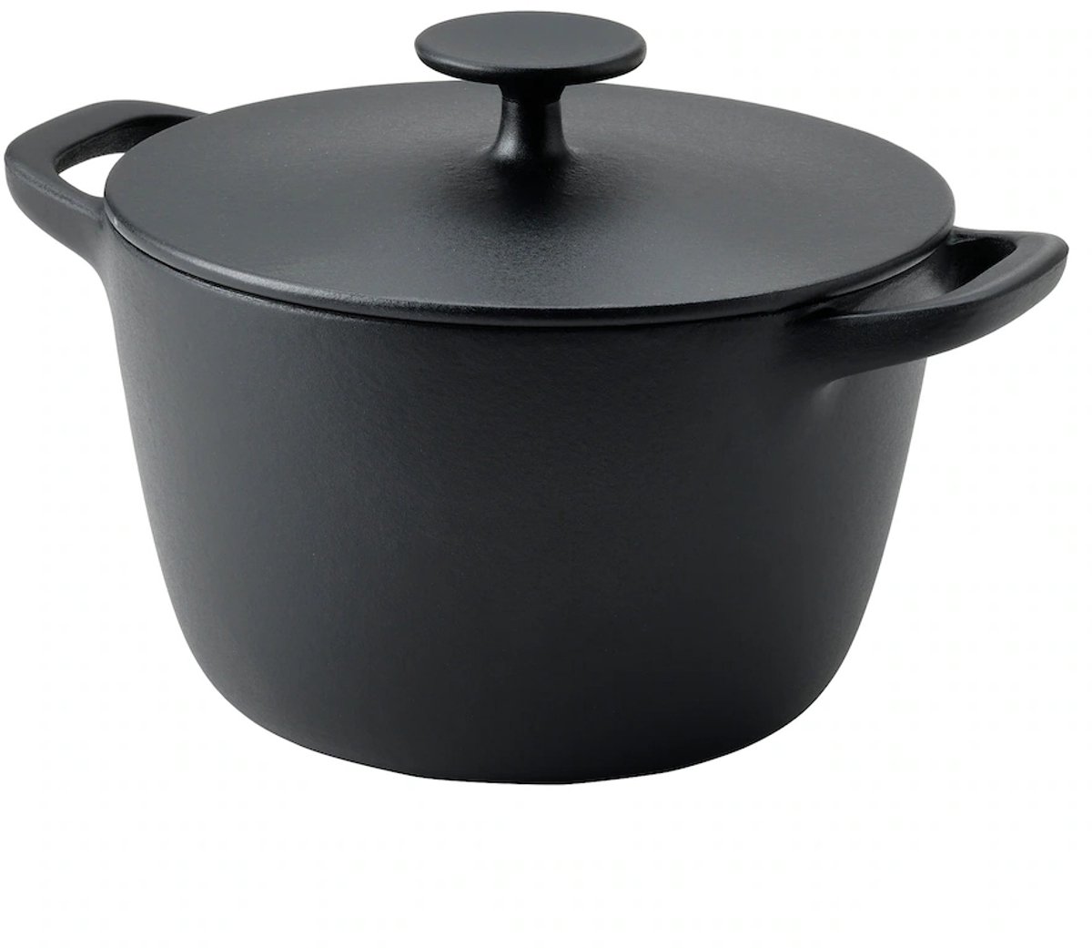 IKEA VARDAGEN Gietijzeren Pan met Deksel - 3L - Zwart