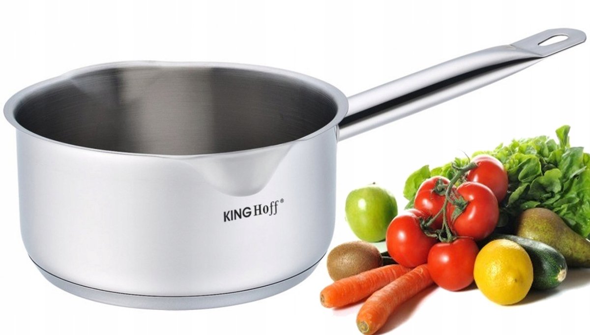 Kinghoff Rondel Stalowy 16cm 1.5L - Inductie Geschikt