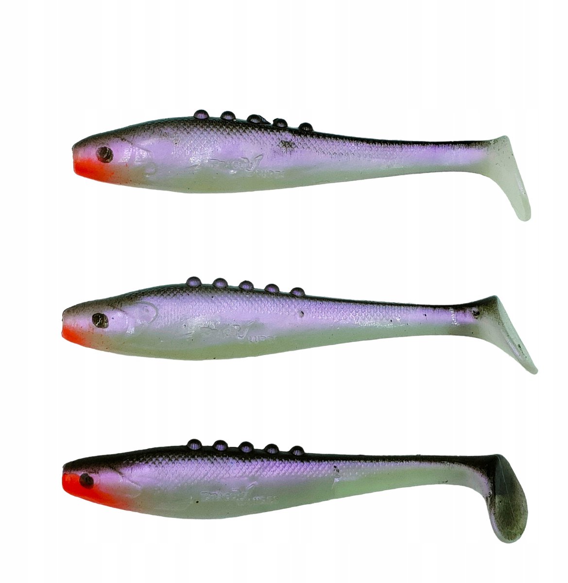Dragon Lunatic Rippertjes 8,5cm - 3 stuks - Parel PS/Zwart Rood