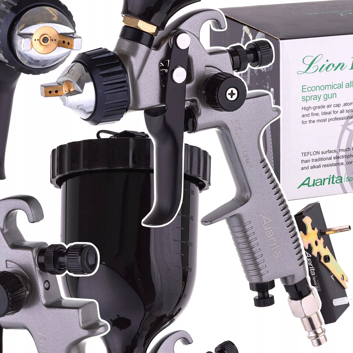 Auarita LION 1 LVMP Spuitpistool 1,4 mm set 600 ml tank