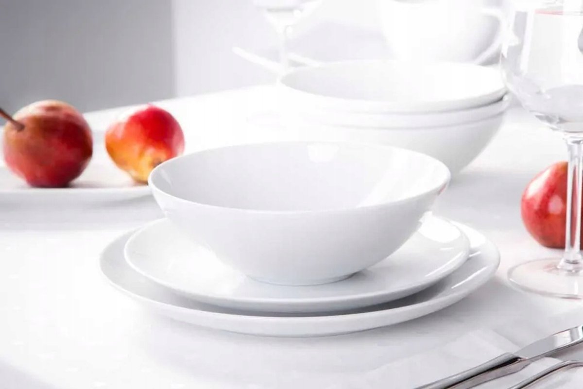 MariaPaula Moderna Servies 36-delig Wit Porselein voor 12 Personen