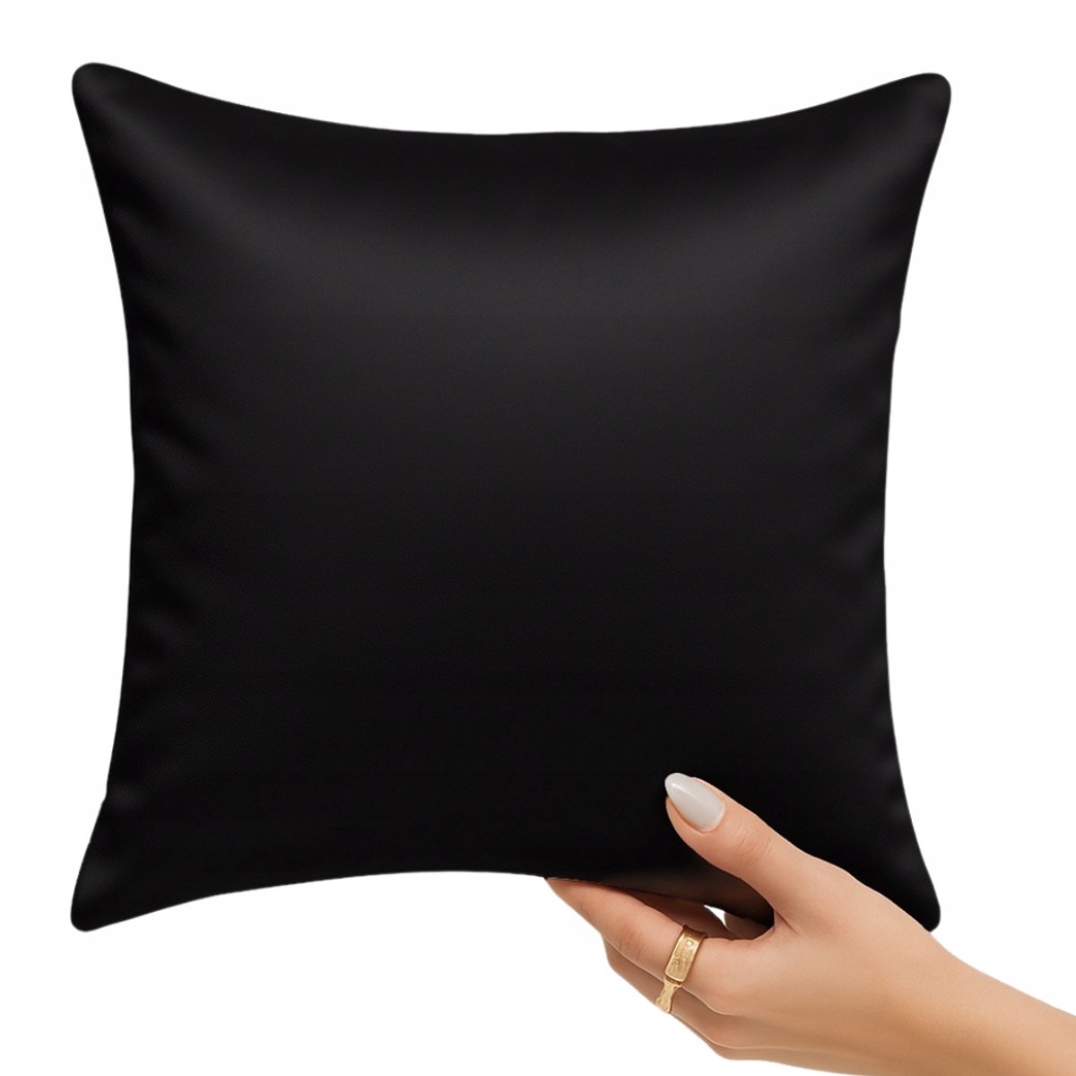 Zwarte Satin Kussensloop 40x40cm - 100% Katoen
