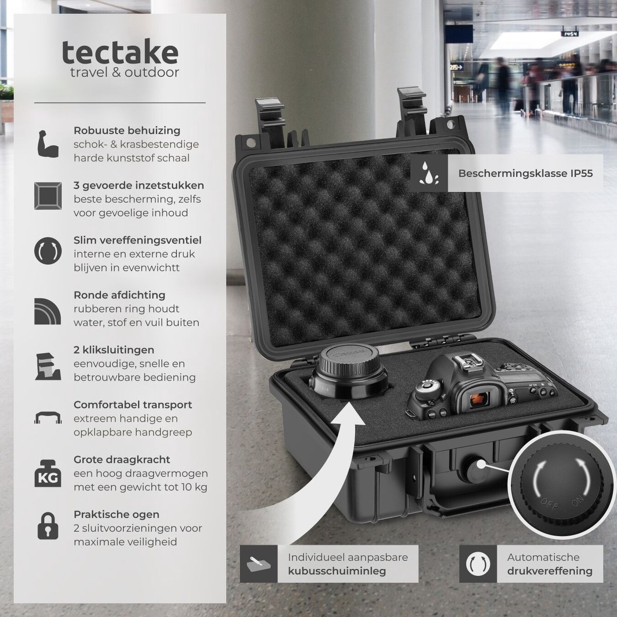 tectake Hardcase Camerakoffer thumbnail 2