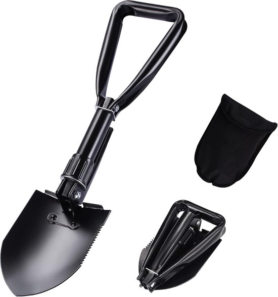 Ajuteqpt Mini Pelle Pliante Multifonctionnelle D'urgence Jardin Camping Survie P