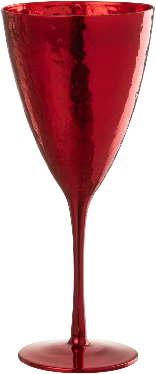 J-Line wijnglas Spiegel - glas - rood