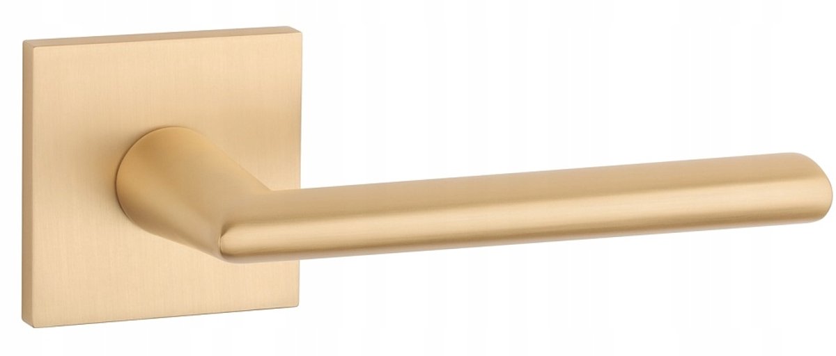 Moderne Deurklink Primula Q Slim Mat Goud 7mm Vierkant