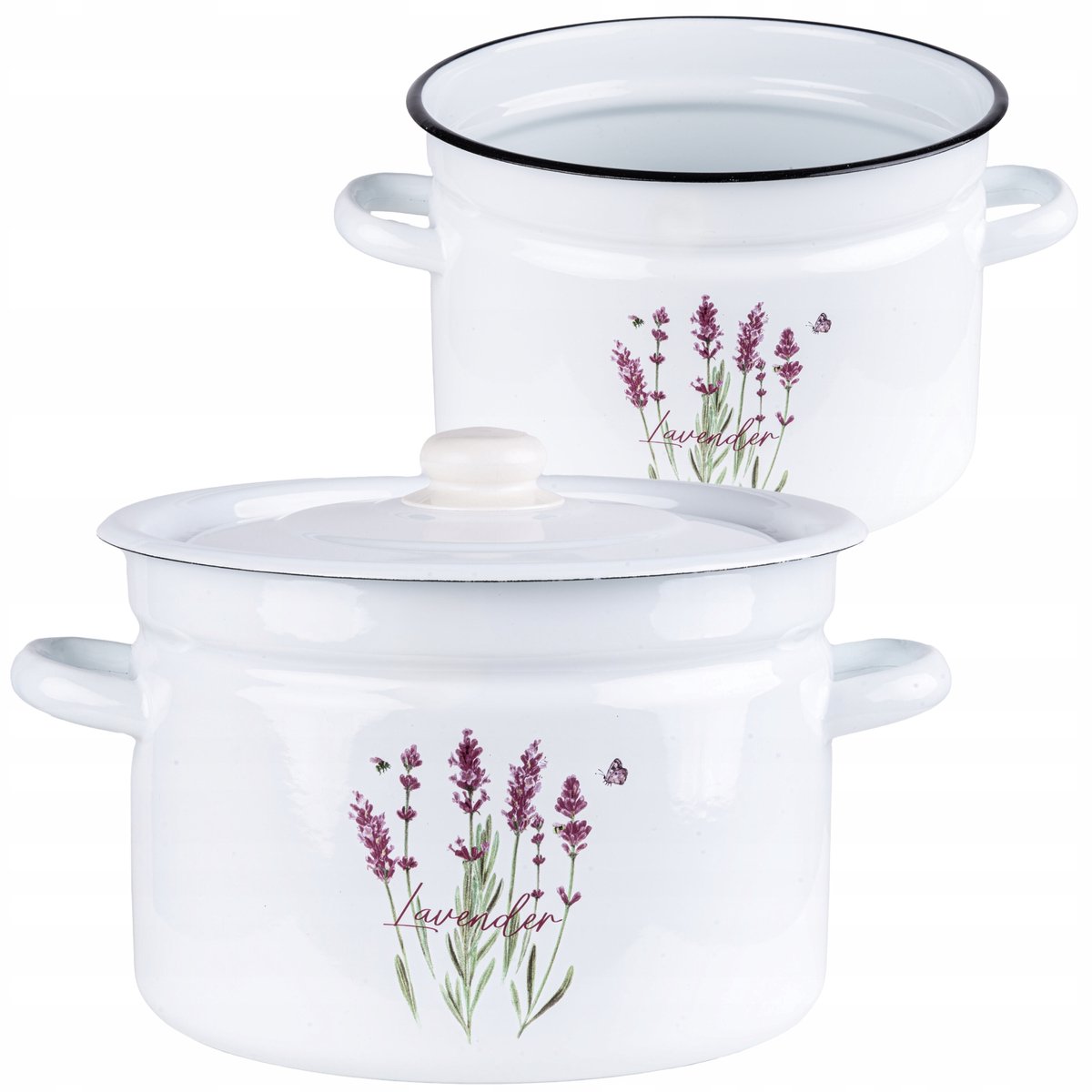 Emmeren Pan met Deksel 9L - Grote Lavendel Decoratie