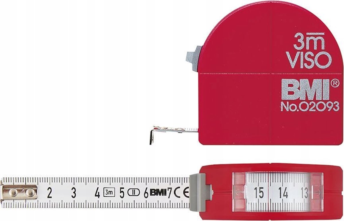BMI Rolbandmaat 3m x 16mm met Cirkelfunctie