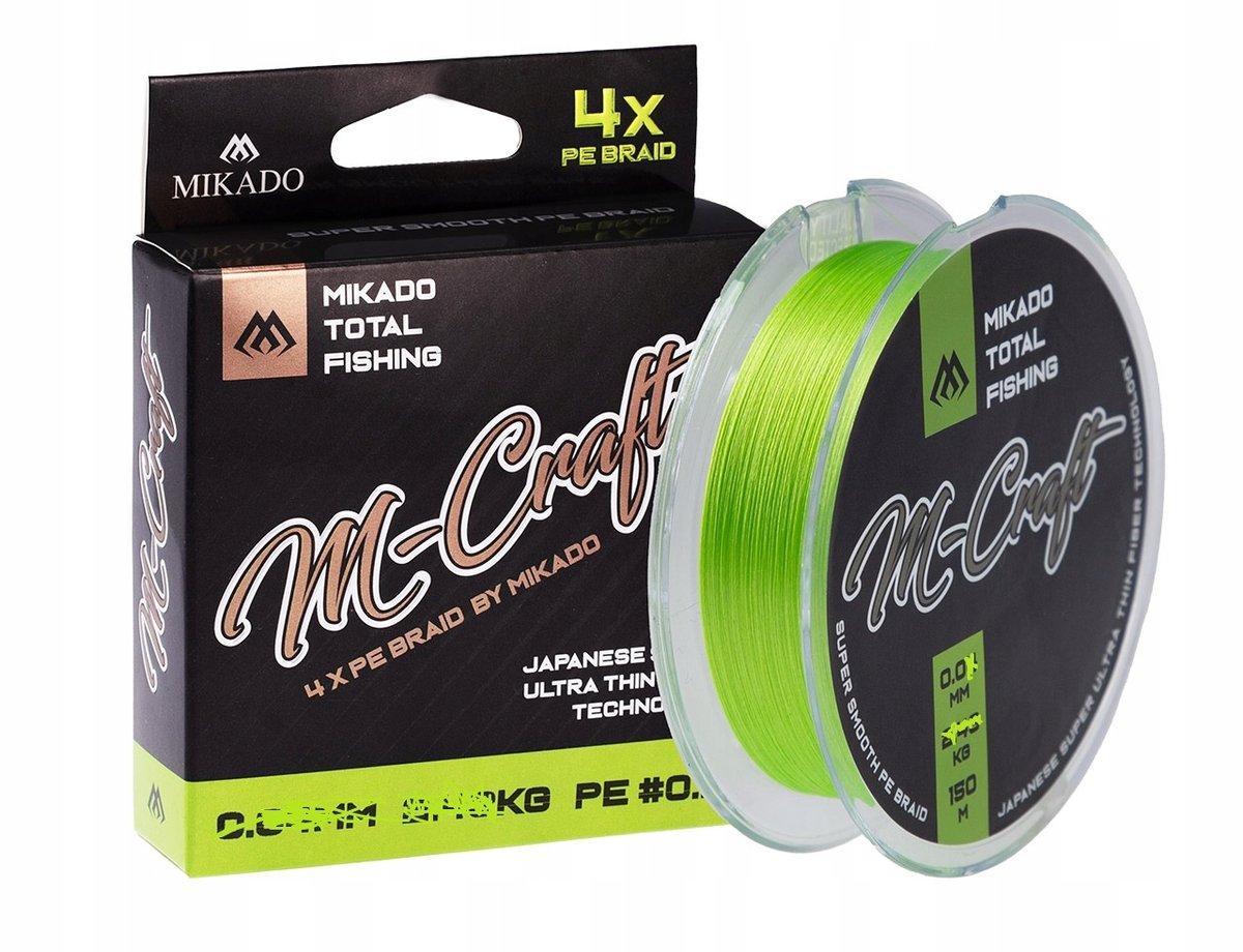 Mikado M-Craft Braid 0.06mm 150m Fluo - Dunne Vislijn