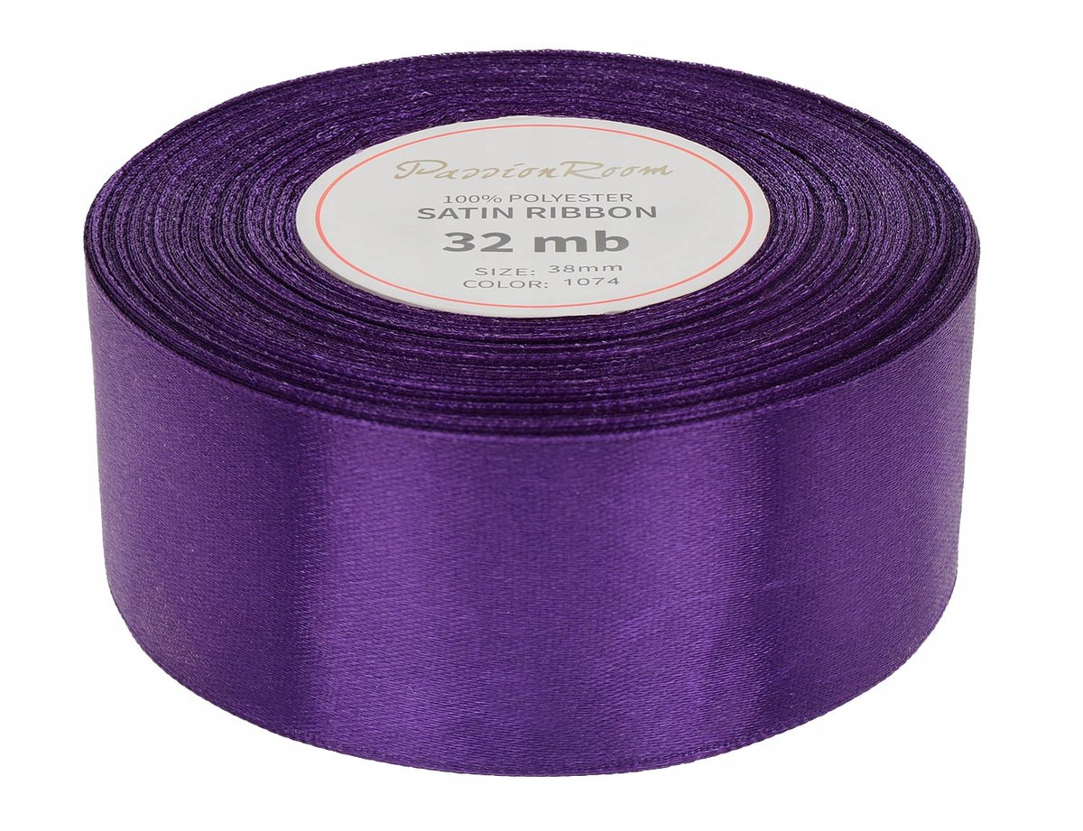 Paarse Satijnen Lint Decoratie 38mm - 32m Rol