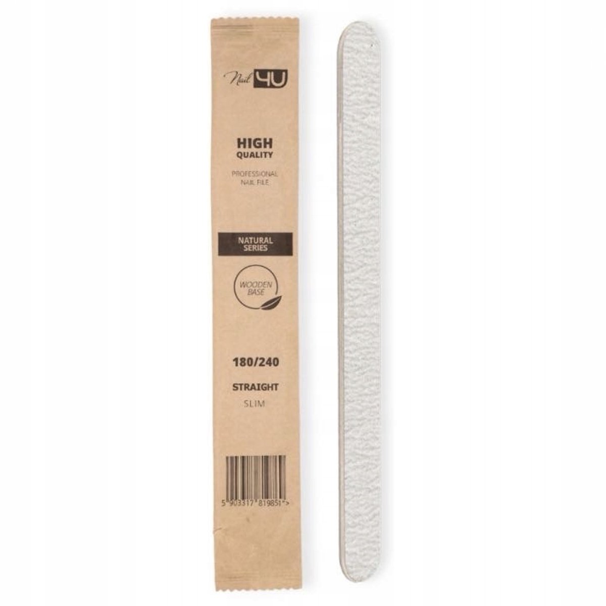 Nail4u Slim Natural II Vijl Hybride Nagels Recht 180/240
