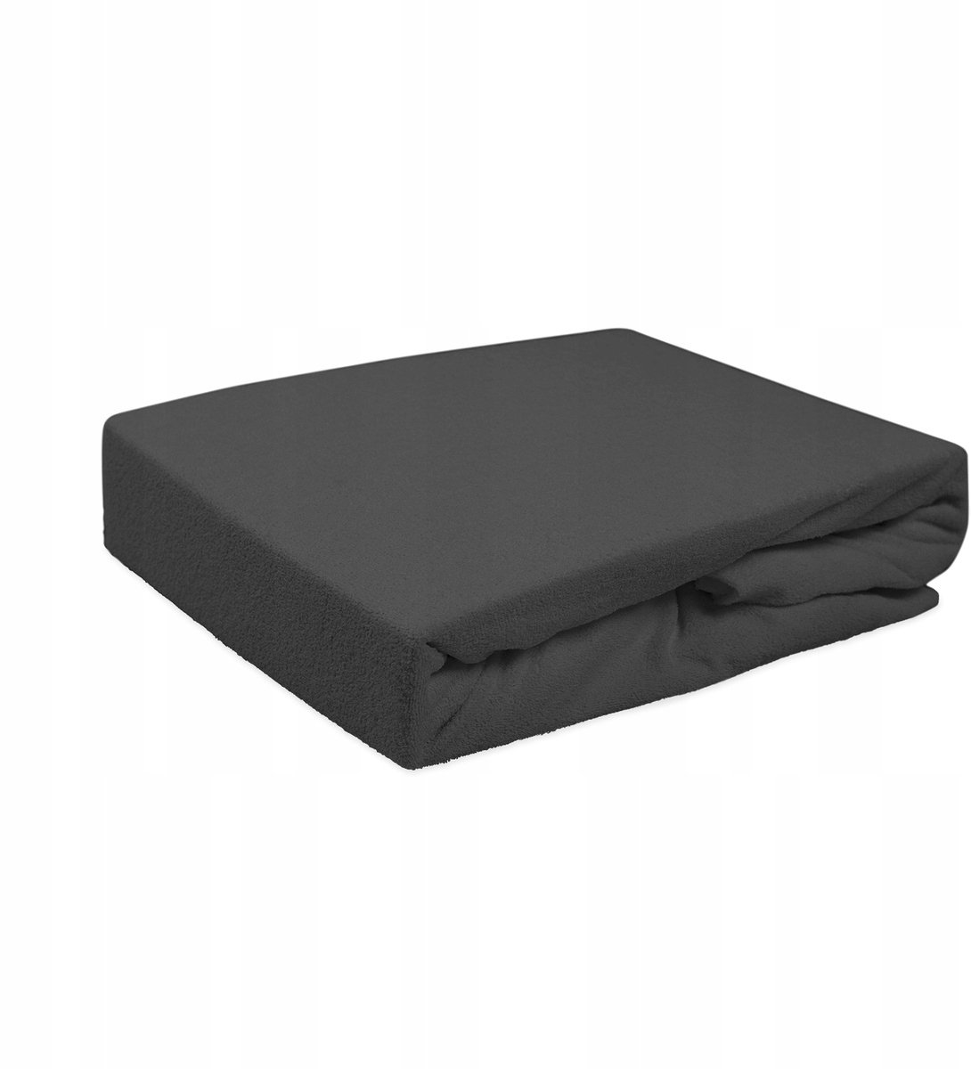 Badstof hoeslaken met elastiek - 70x140 cm - Grijs