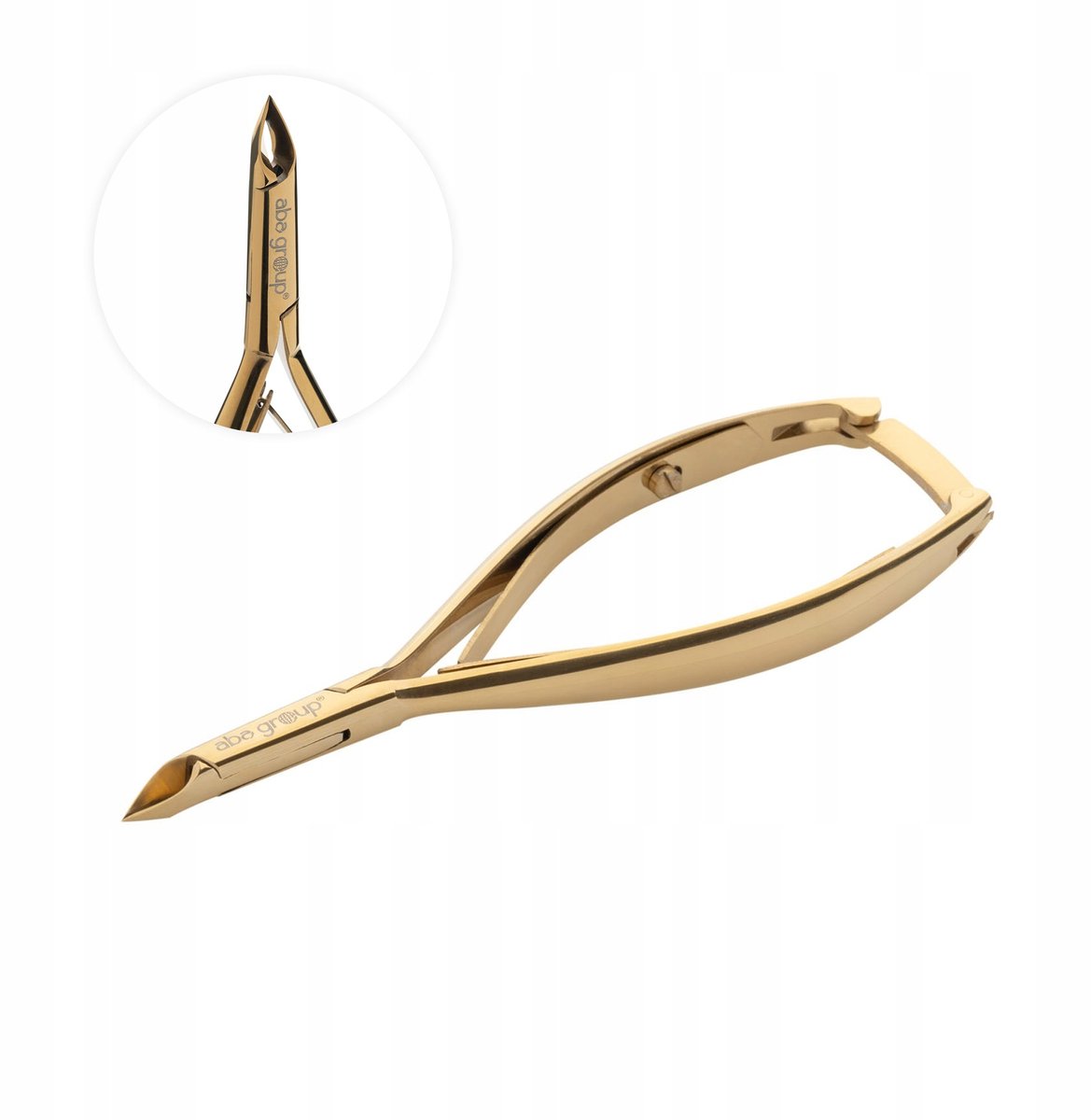 Professionele Nagelriemtang 4 mm Dubbele Veer Scherpe Gouden Aba Group
