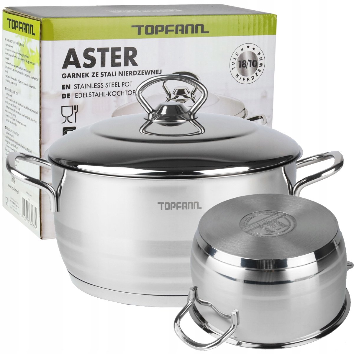 Roestvrijstalen pan 20 cm 3,2 l inductie - Hoogwaardig 18/10 staal